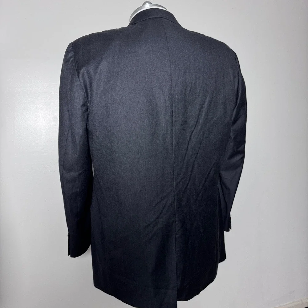 Samuelsohn Suit Mens 48XL 35x30.5 Charcoal Solid Super 110s Wool 2-Button Canada